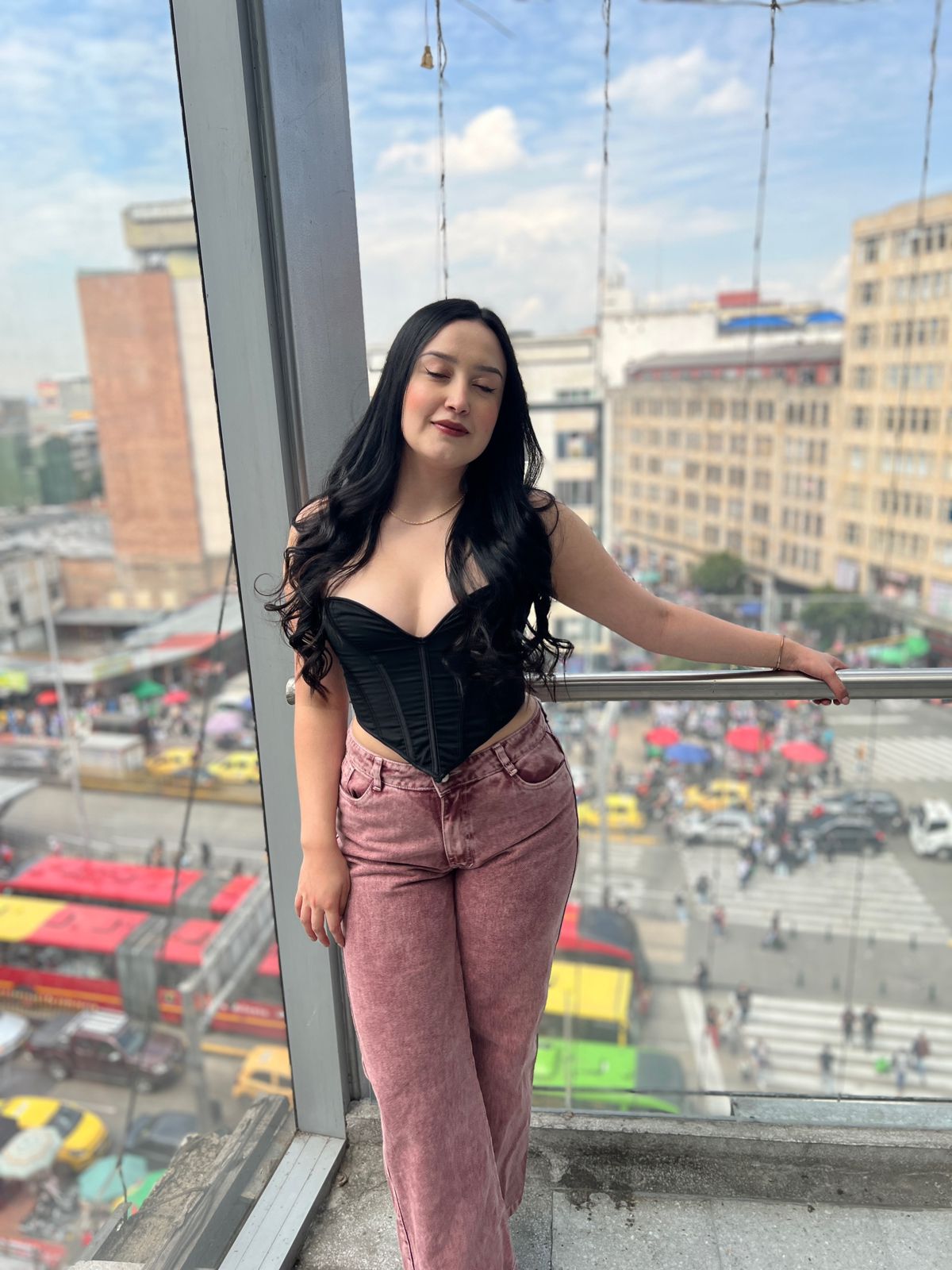 Corset reina de corazones y jean red velvet